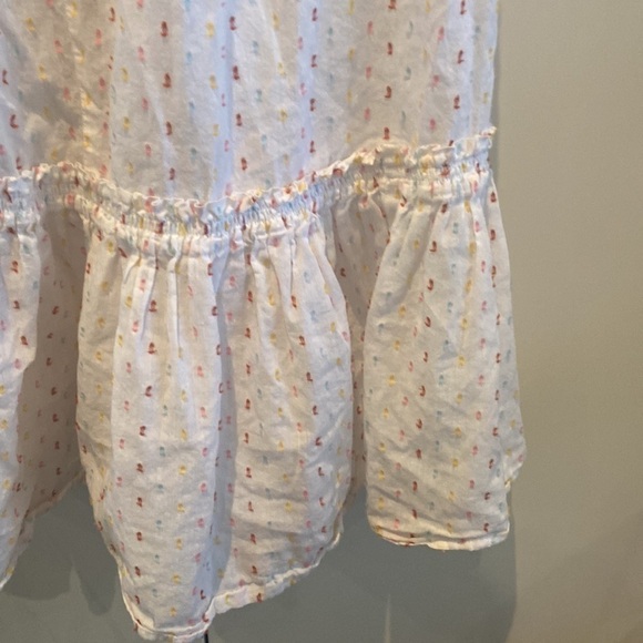 MADEWELL Tiered Cover-Up Dress in Rainbow Clipdot - Picture 6 of 13